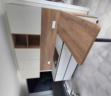Intemporelle alliance blanc / bois